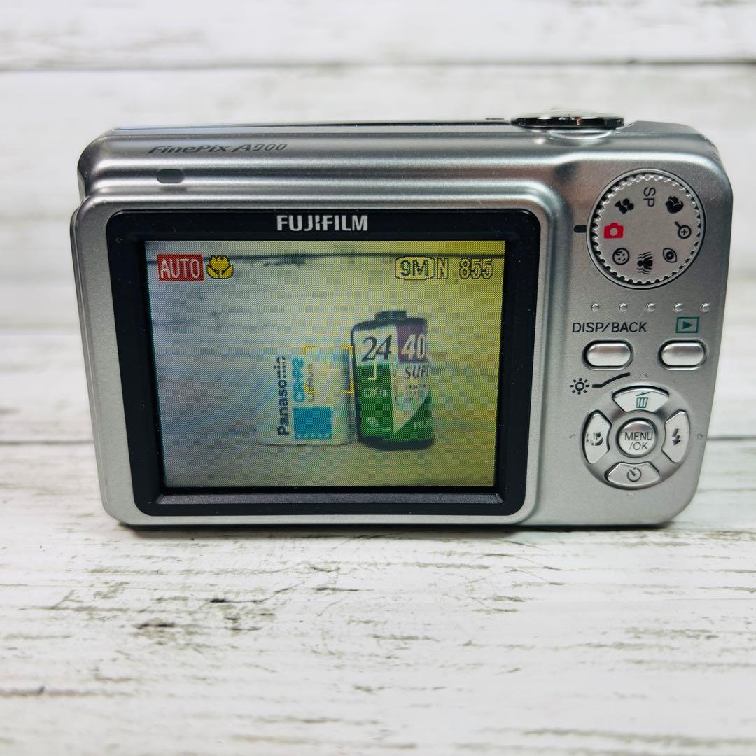【動作良好】富士フイルム デジタルカメラA900 シルバー