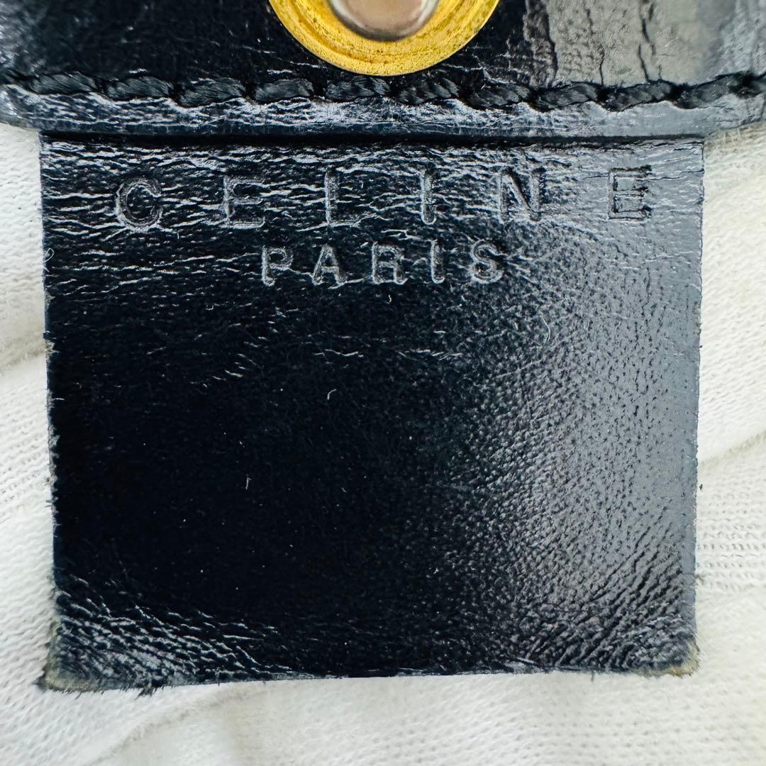 ✨CELINE✨マカダム✨レザー×PVC✨ブラック✨トートバッグ✨ハンドバッグ✨