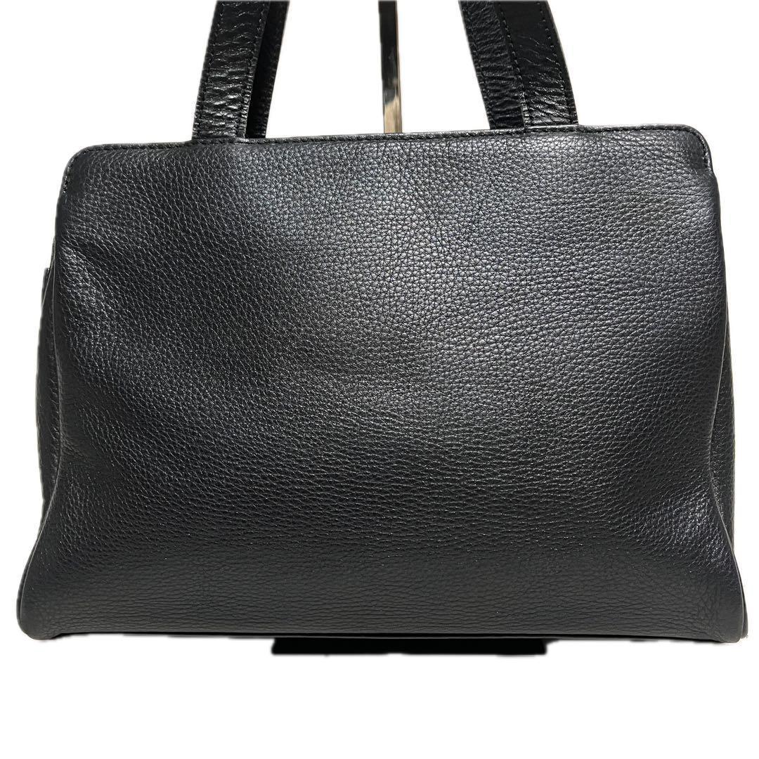 バーバリーズ レザー トートバッグ ハンドバッグ ブラック B69