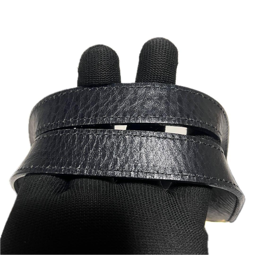 バーバリーズ レザー トートバッグ ハンドバッグ ブラック B69