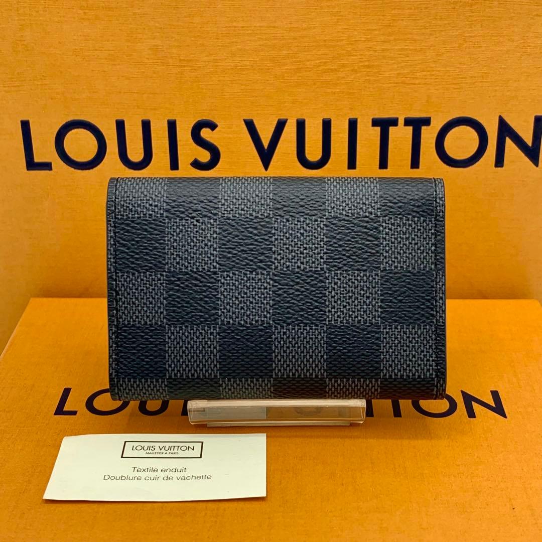 【ほぼ未使用】ルイヴィトン　キーケース　グラフィット　グレー　6連