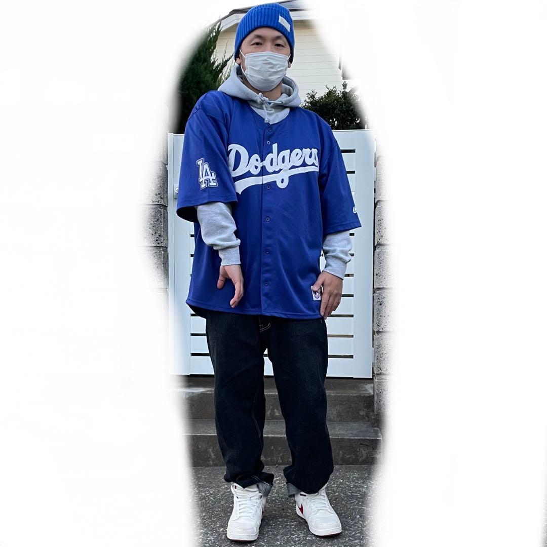 Majestic 00s ロサンゼルス ドジャース XXL 古着ゲームシャツ