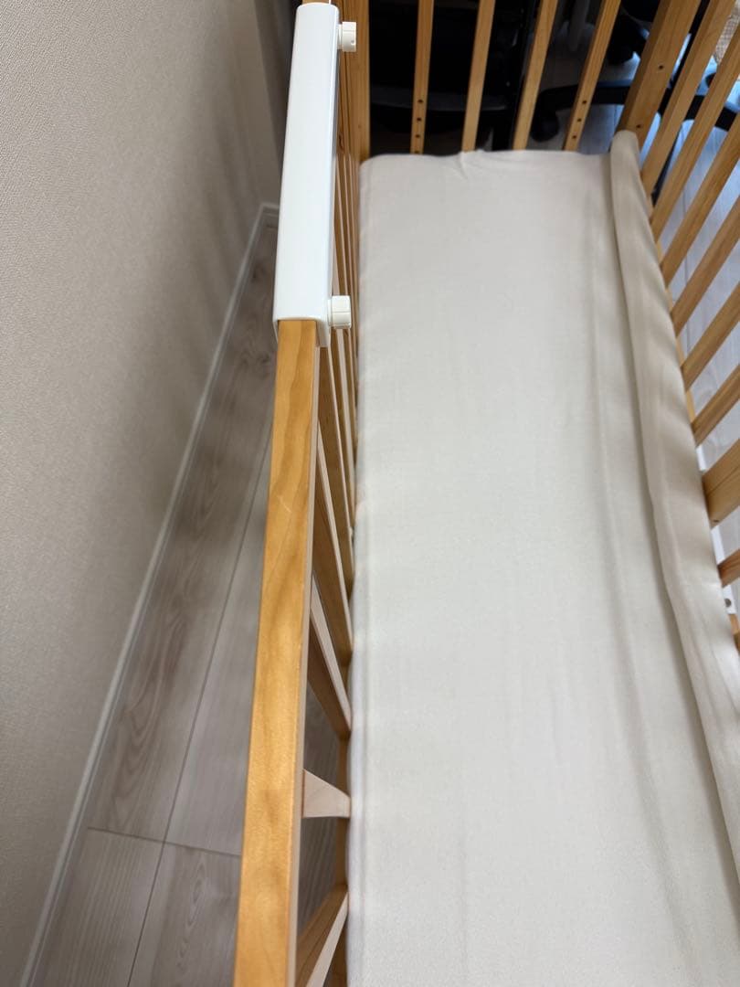 そいねーる 3 ベビーベッド NA（ナチュラルカラー）備品付き　大和屋 添い寝