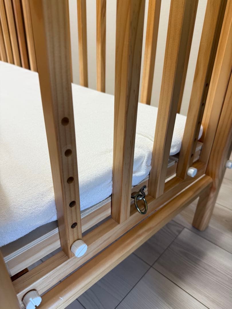 そいねーる 3 ベビーベッド NA（ナチュラルカラー）備品付き　大和屋 添い寝