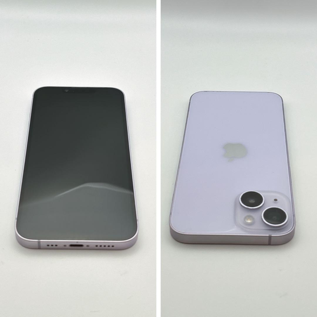 美品✨iPhone 14 128GB パープル SIMフリー 動作確認済