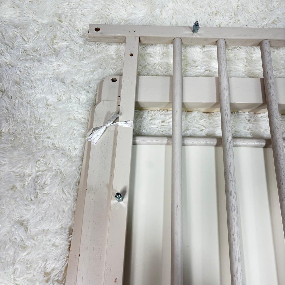 『送料無料』キンタロー　ハイタイプベビーベッド ミニ ポム ヌーベル ホワイト