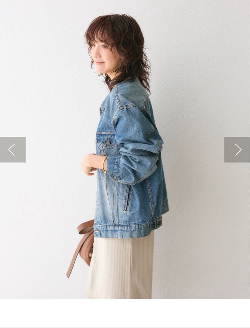 新品未使用リヴドロワ「羽織るだけでサマになる」デニムジャケット Gジャン