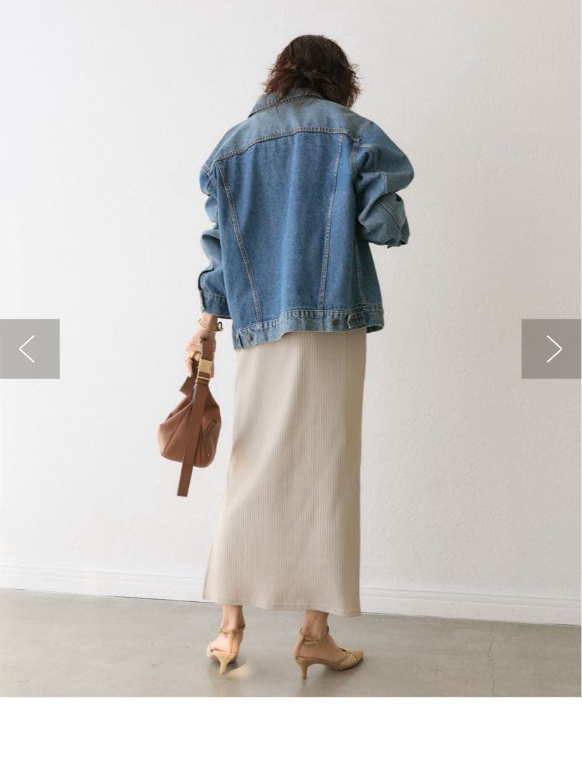 新品未使用リヴドロワ「羽織るだけでサマになる」デニムジャケット Gジャン