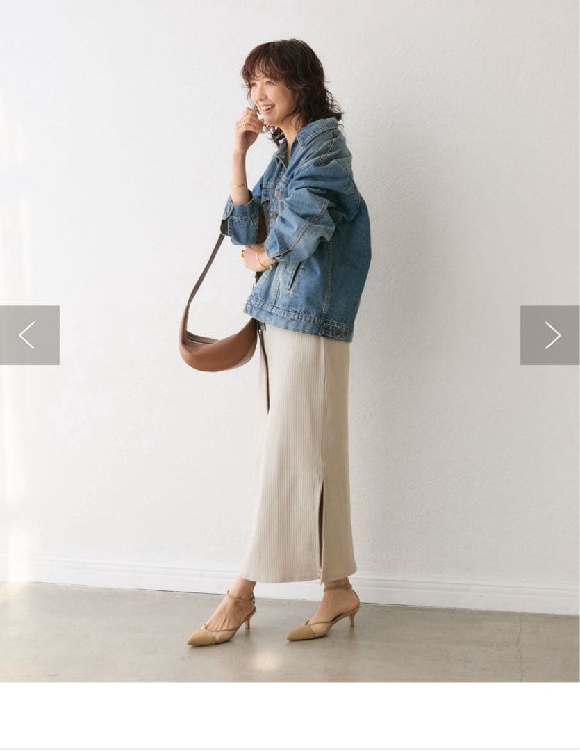 新品未使用リヴドロワ「羽織るだけでサマになる」デニムジャケット Gジャン