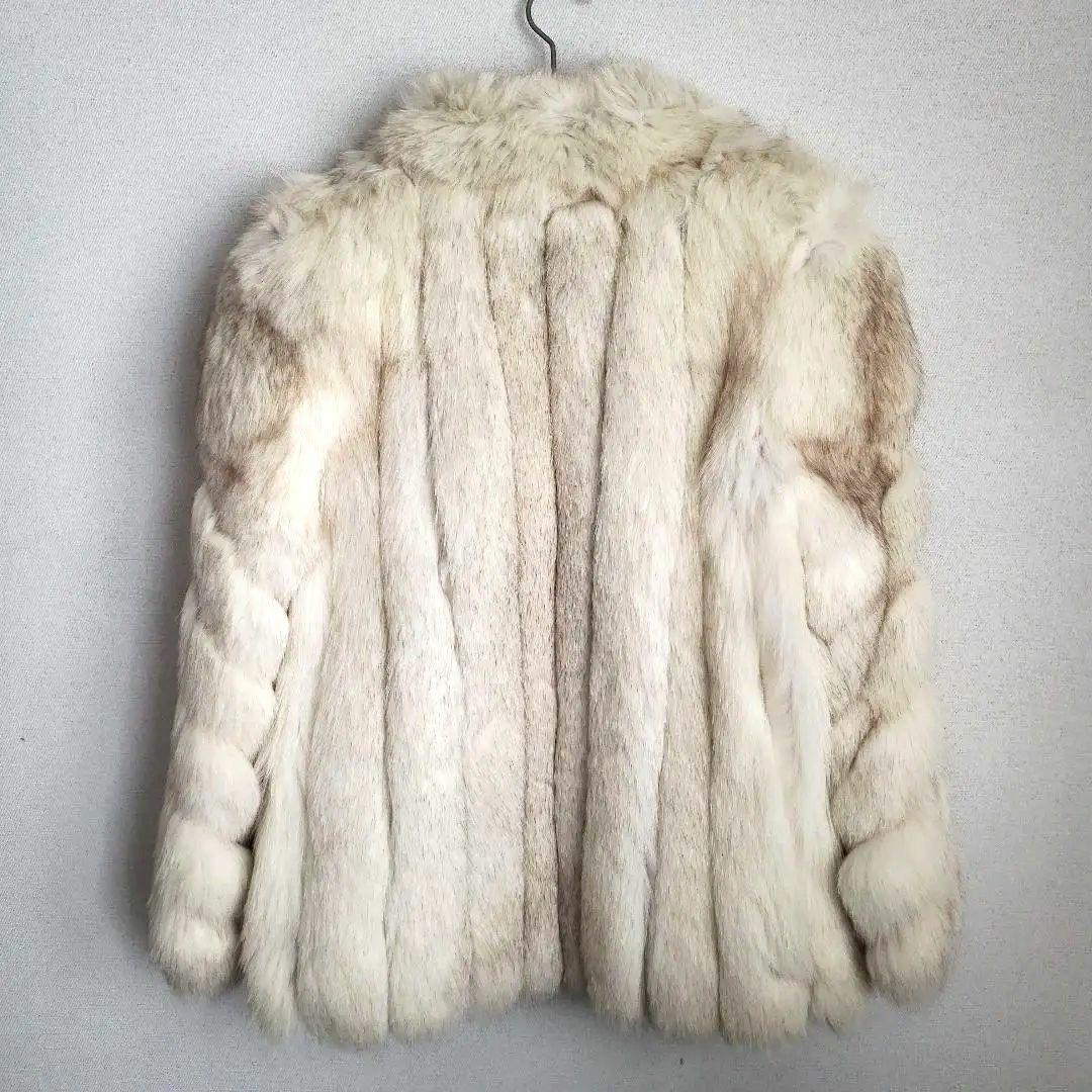 【美品】SAGA FOX サガフォックス ファーコート　毛皮　ショート～ミドル丈