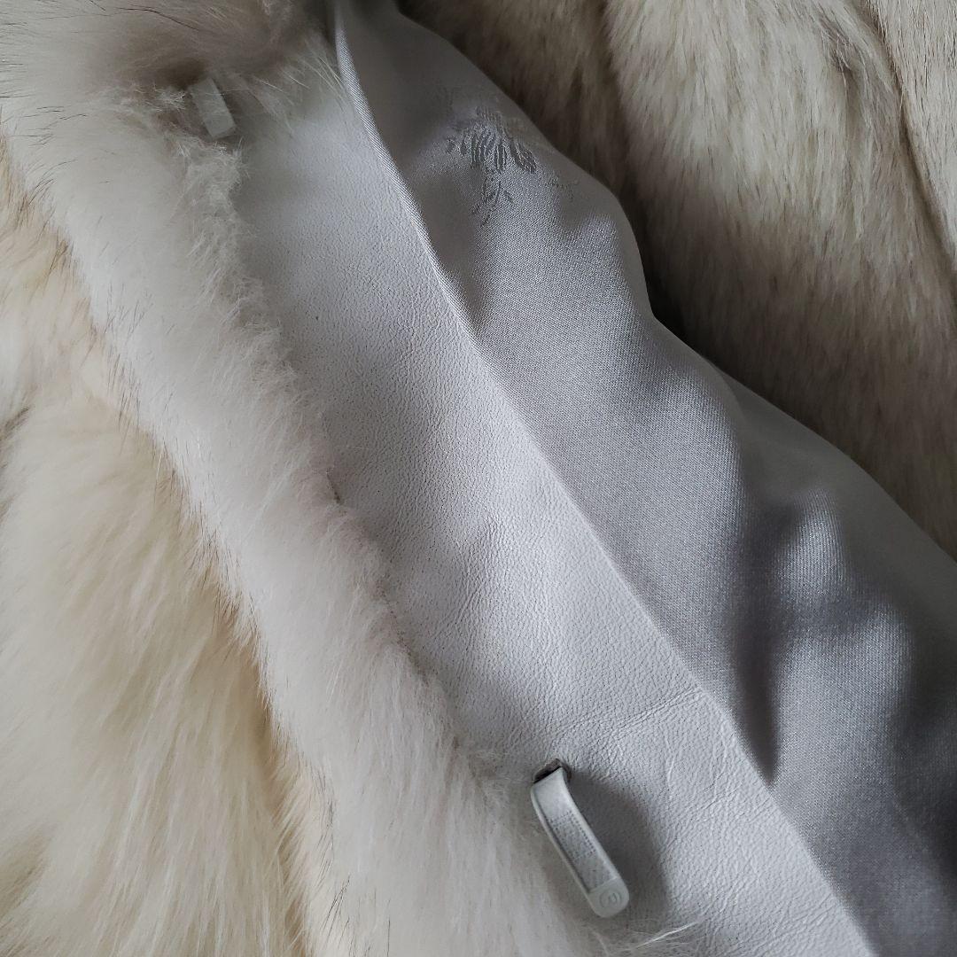 【美品】SAGA FOX サガフォックス ファーコート　毛皮　ショート～ミドル丈