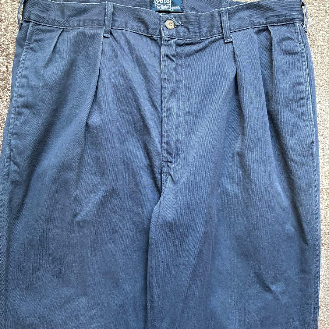 ポロチノ　初期　USA ネイビー レア　ボックスロゴ　ミントコンディション