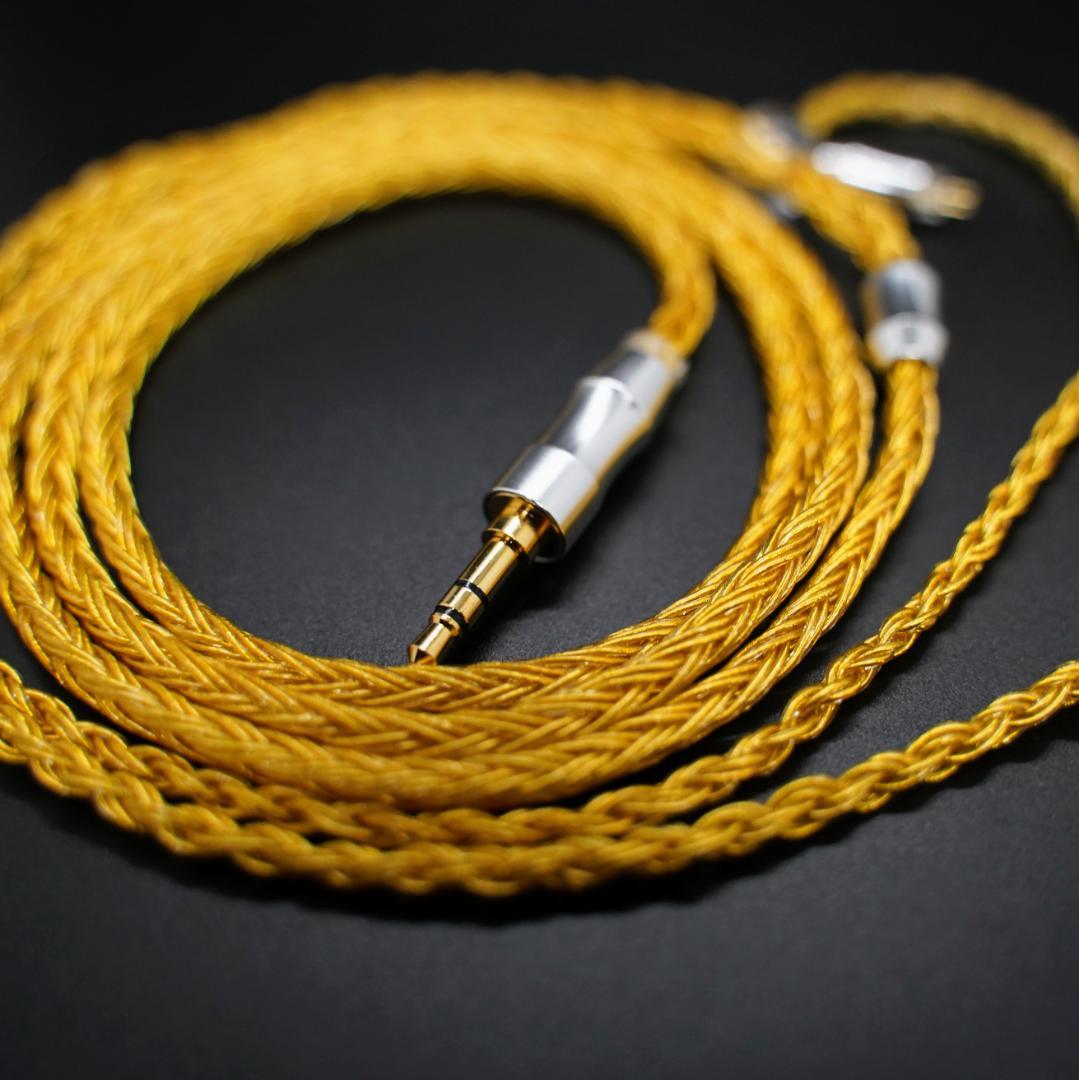 超希少!16芯 金メッキリケーブル C IEM2Pin 0.78mm/3.5mm