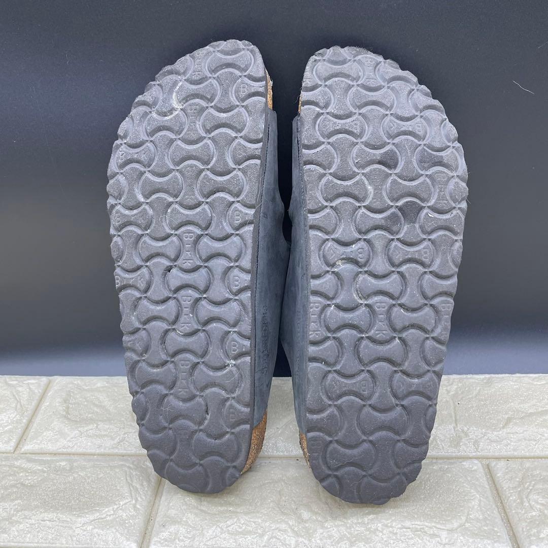 美品 ビルケンシュトック アリゾナ ビッグバックル 25 ブラック シルバー金具