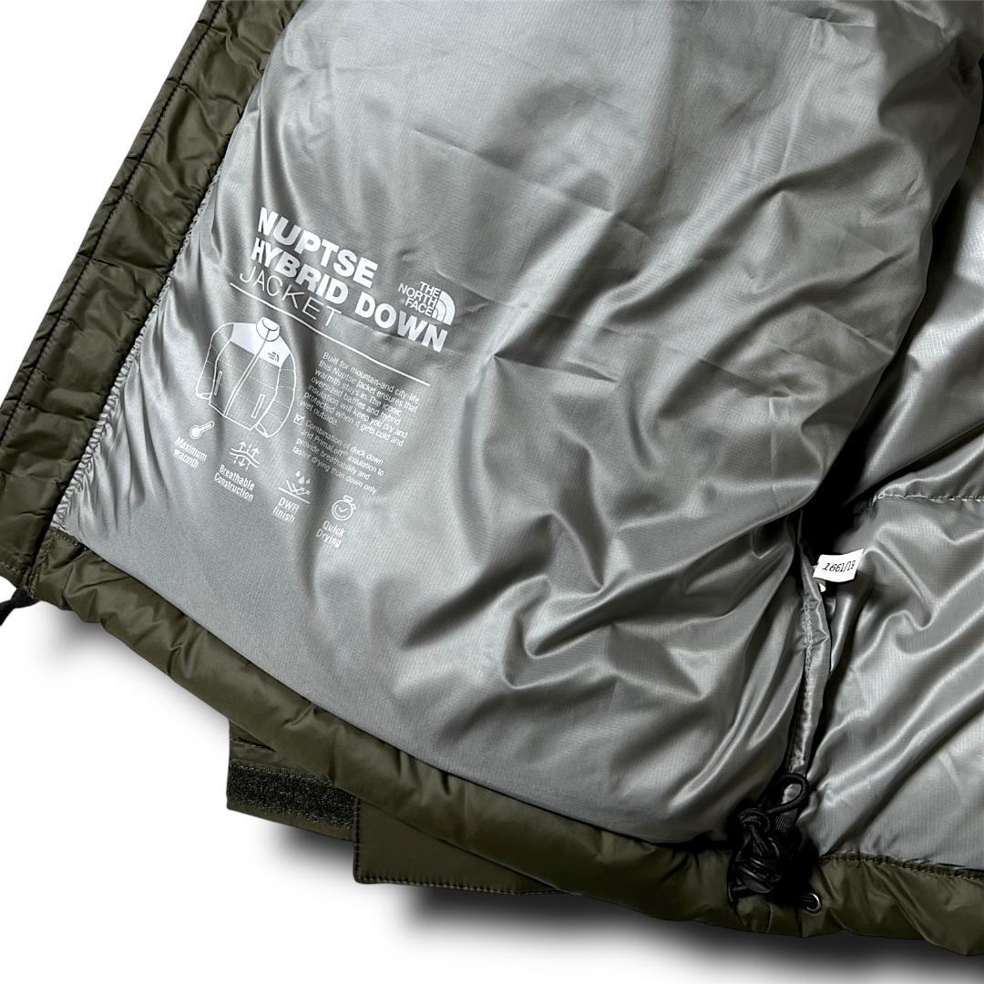 M ノースフェイス RDSグースダウン ハイブリッド ダウンジャケット ヌプシ
