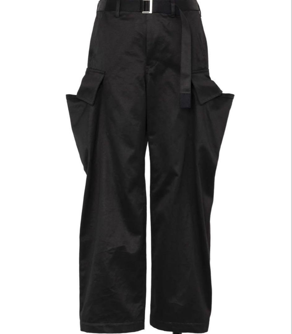 パンツ sacai25aw cottonchino black size2