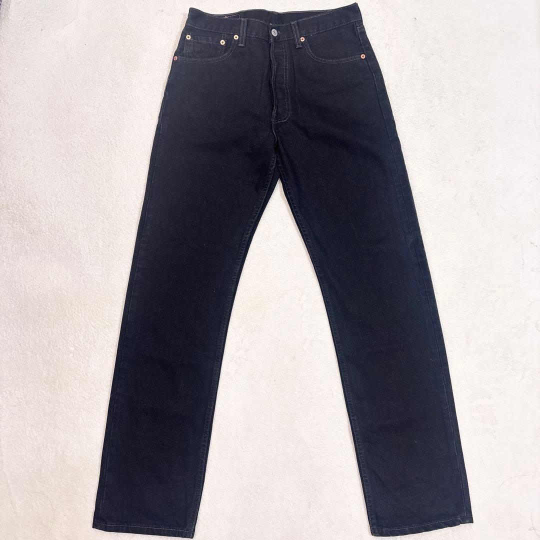 美品 Levi's 501-0660 USA製 後染 ブラック W32