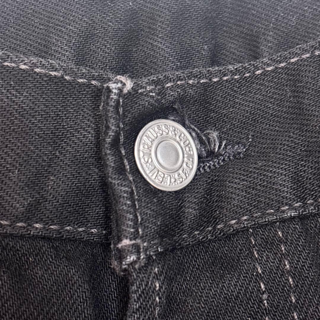 美品 Levi's 501-0660 USA製 後染 ブラック W32