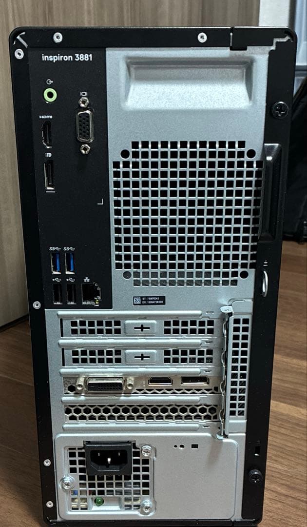 Windowsデスクトップ Dell Inspiron3881 Core i3 GTX1050