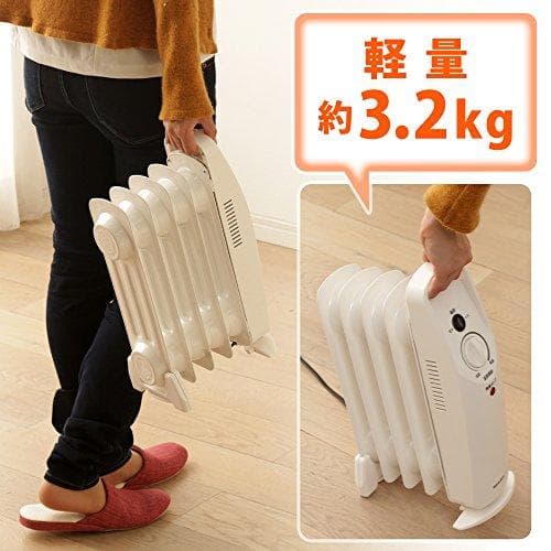 アイリスオーヤマ ヒーター オイルヒーター 3.3畳 ウェーブ型 500W 小b