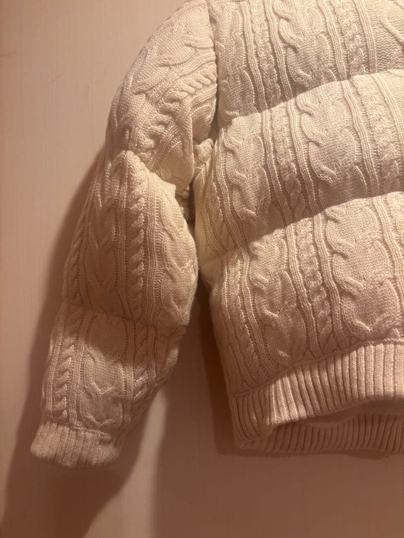 ambre neige ボリュームニットナカワタジャケット