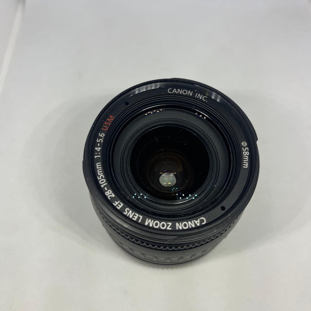 動作確認済 EOS Kiss Lite + EF 28-105mm フード付