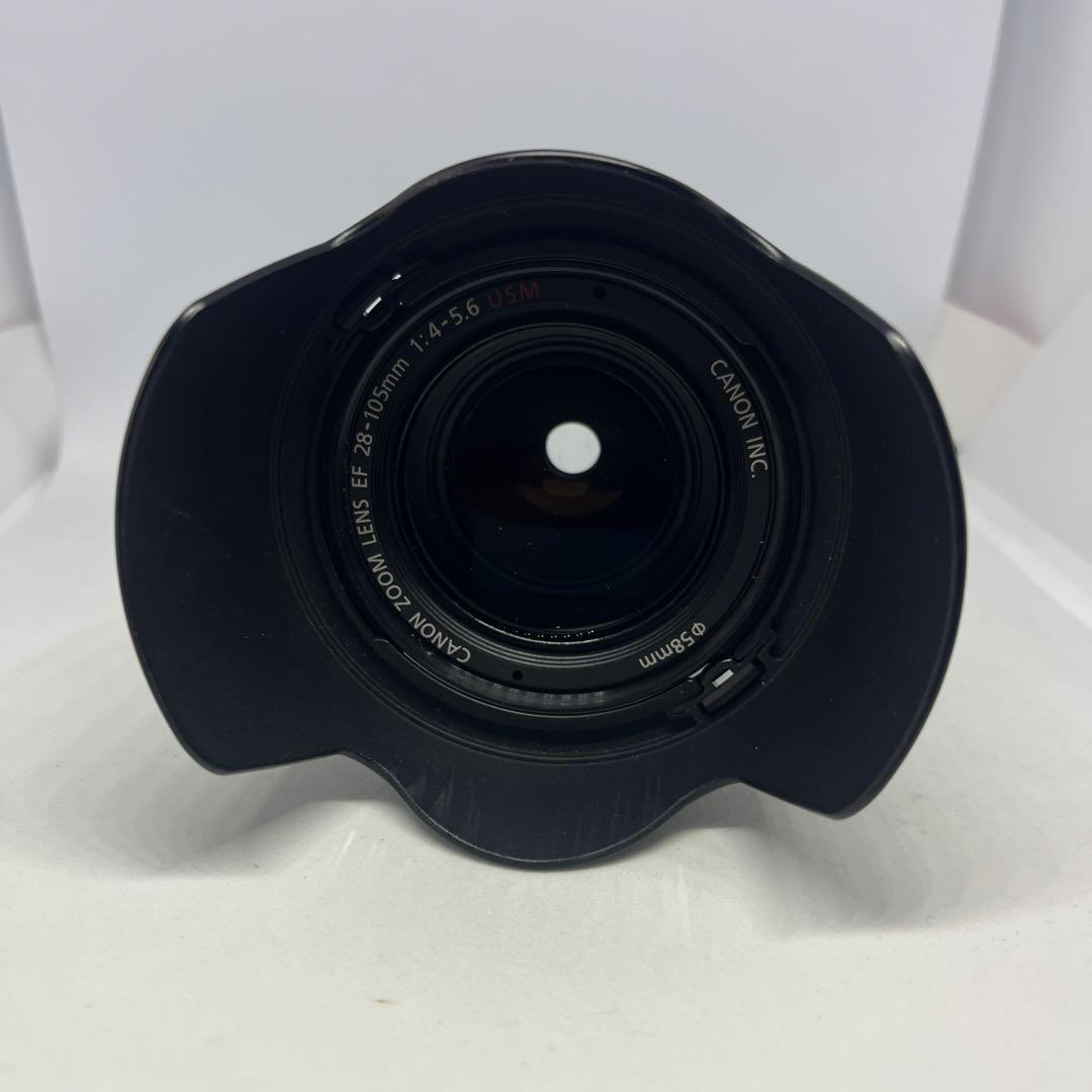 動作確認済 EOS Kiss Lite + EF 28-105mm フード付