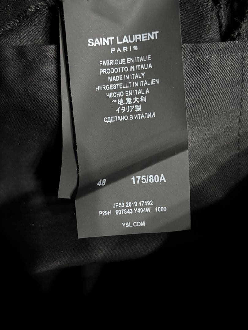 SAINT LAURENT/ ブラック スラックス