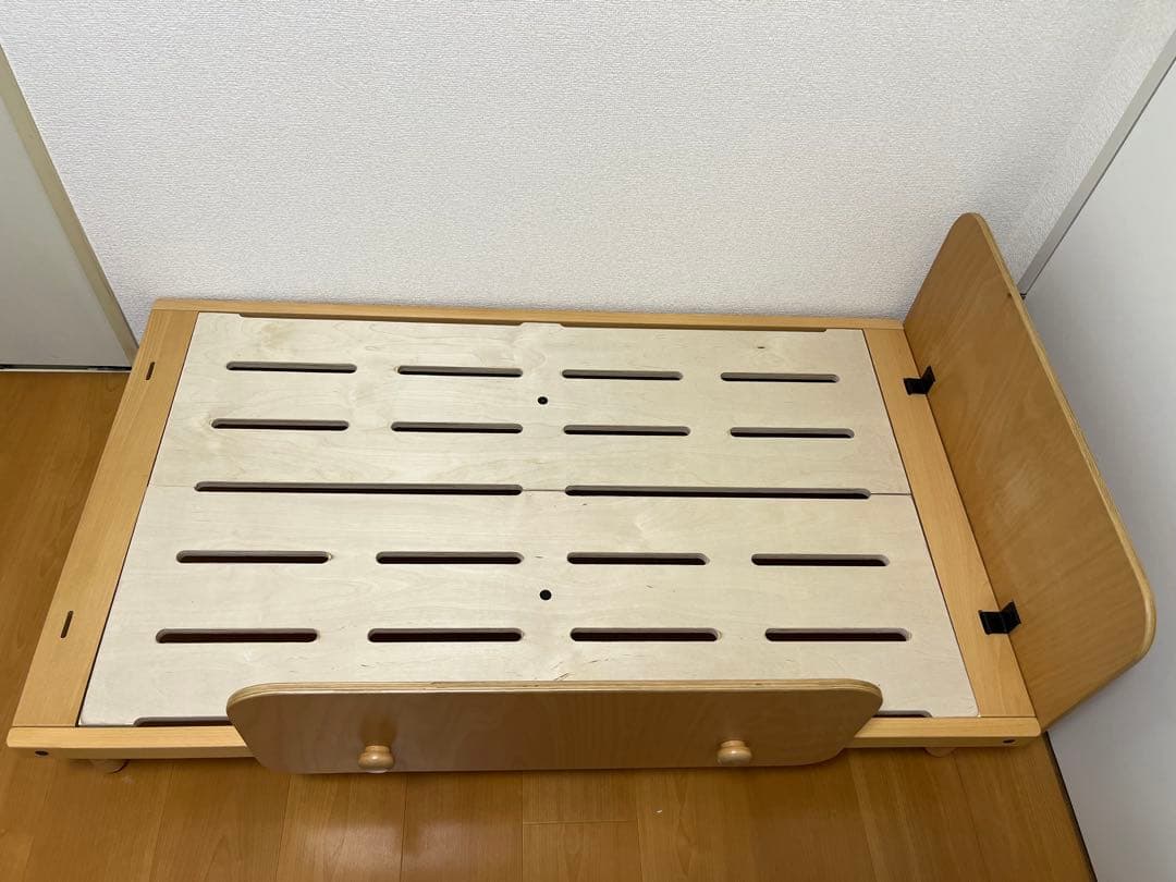 【美品】HOPPLキッズベッド 120x70x45
