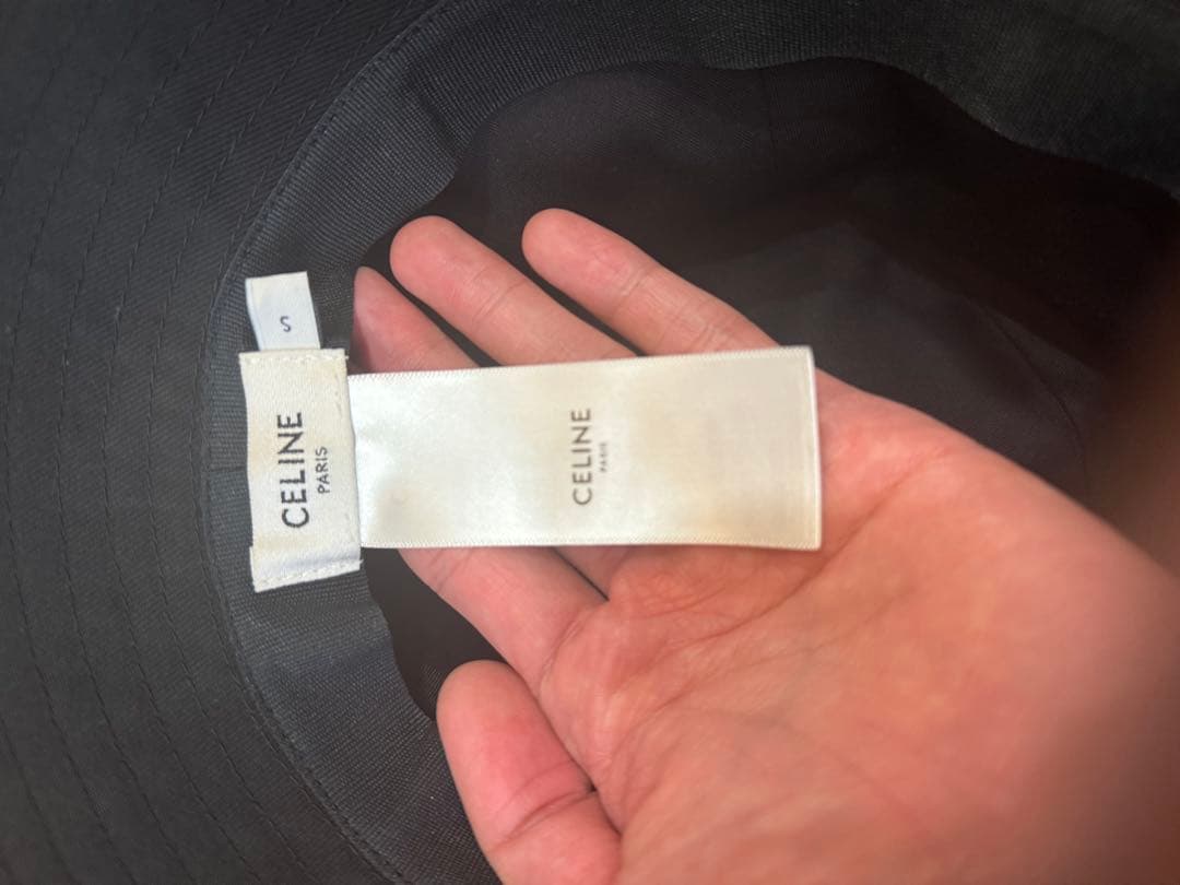 値下げ✨【CELINE】✨バケットハット黒メンズS美品
