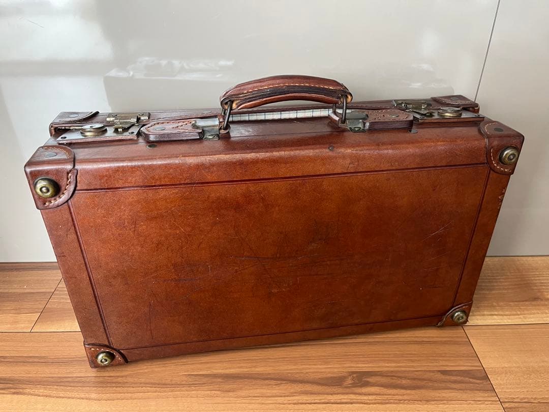 アンティーク 革製 レザー トランク ケース ビンテージ