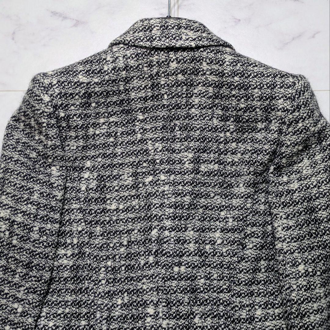 【美品】ロエベ ツイード テーラードジャケット アナグラム 40