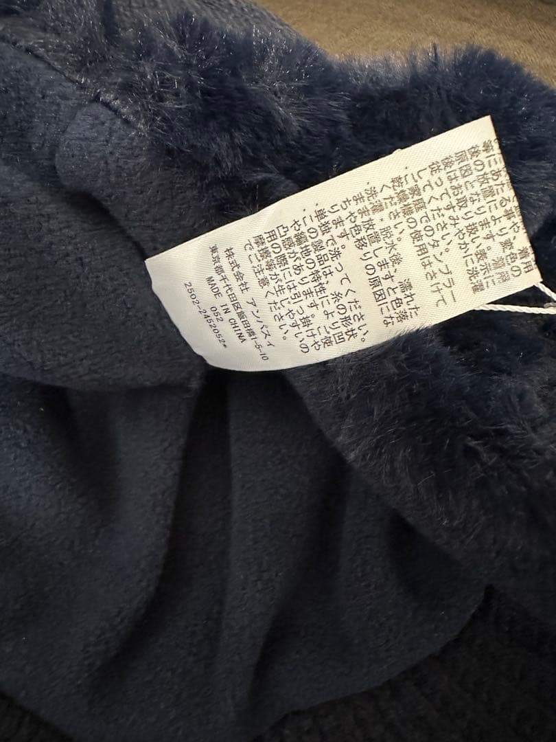 【and per se】ゴルフ　ニットキャップ　ネイビー　レディース　ほぼ新品