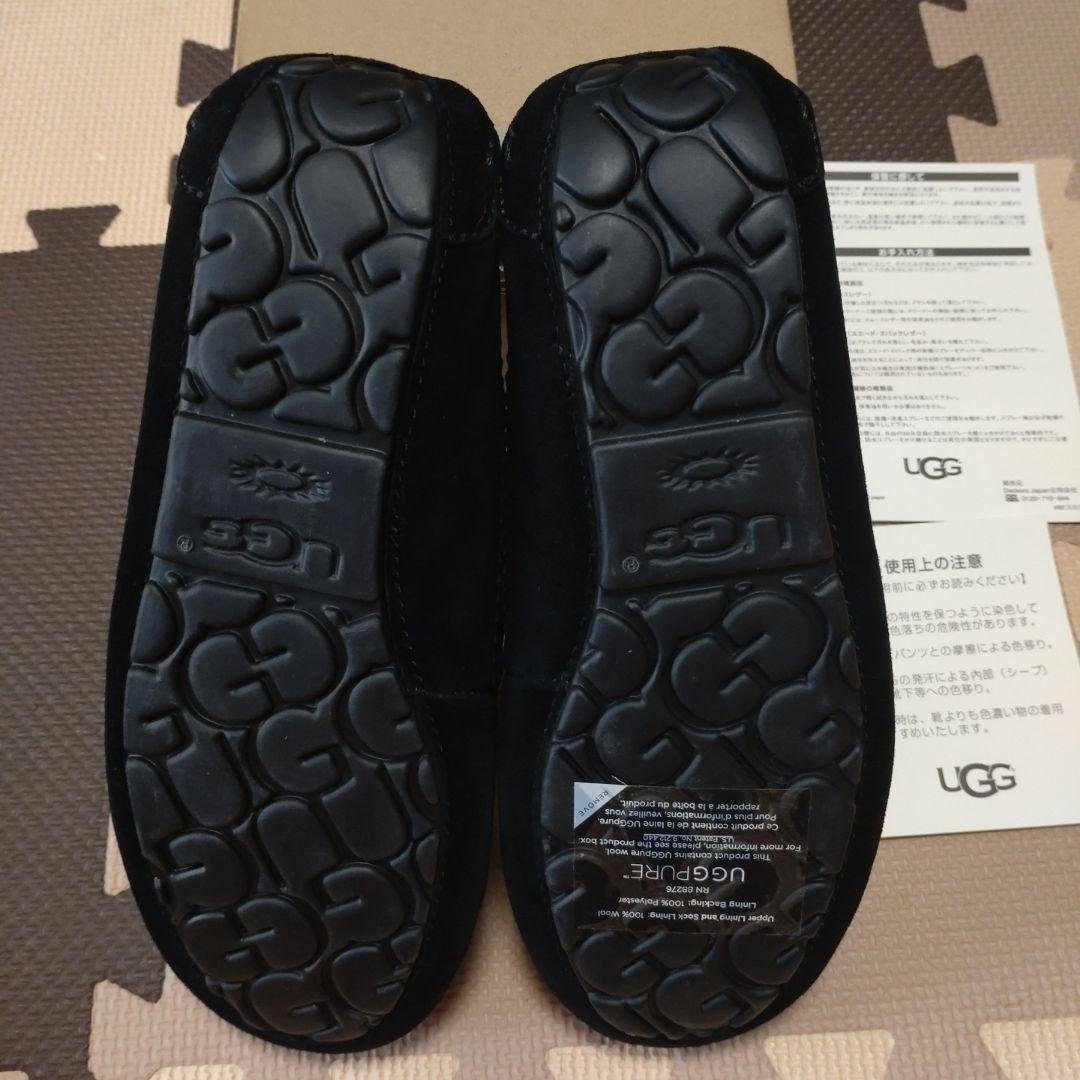 ★新品★ UGG モカシン ポンポン ブラック 黒 サイズ6 23cm