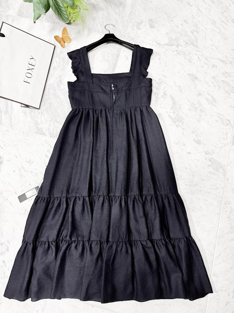 未使用★掲載商品★FOXEYフォクシー トリアセテート ロゴファスナー希少42