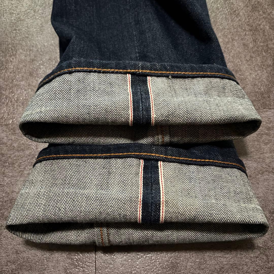 激レア グラッドハンド ストレートデニム 濃紺 ヒゲ 日本製 赤耳 y2k 30