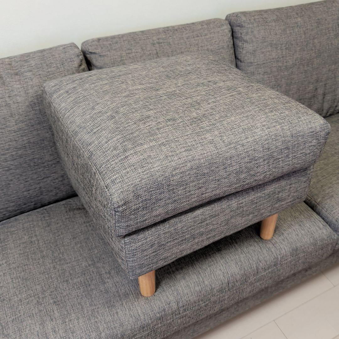 【東京都】ニトリ 布張りカウチソファ Nポケット A7 3人掛け FM-MO