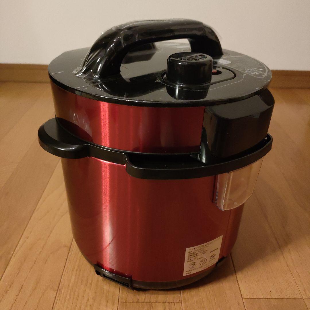 新品 ショップジャパン クッキングプロ V2 電気圧力鍋 3.2L レッド