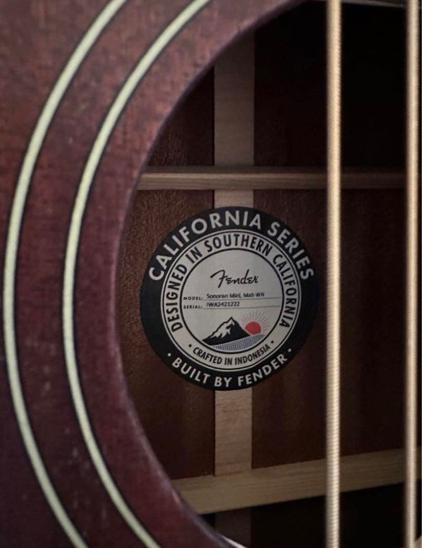 フェンダー　アコギ　sonoran mini ソノランミニ　超美品　ミニギター