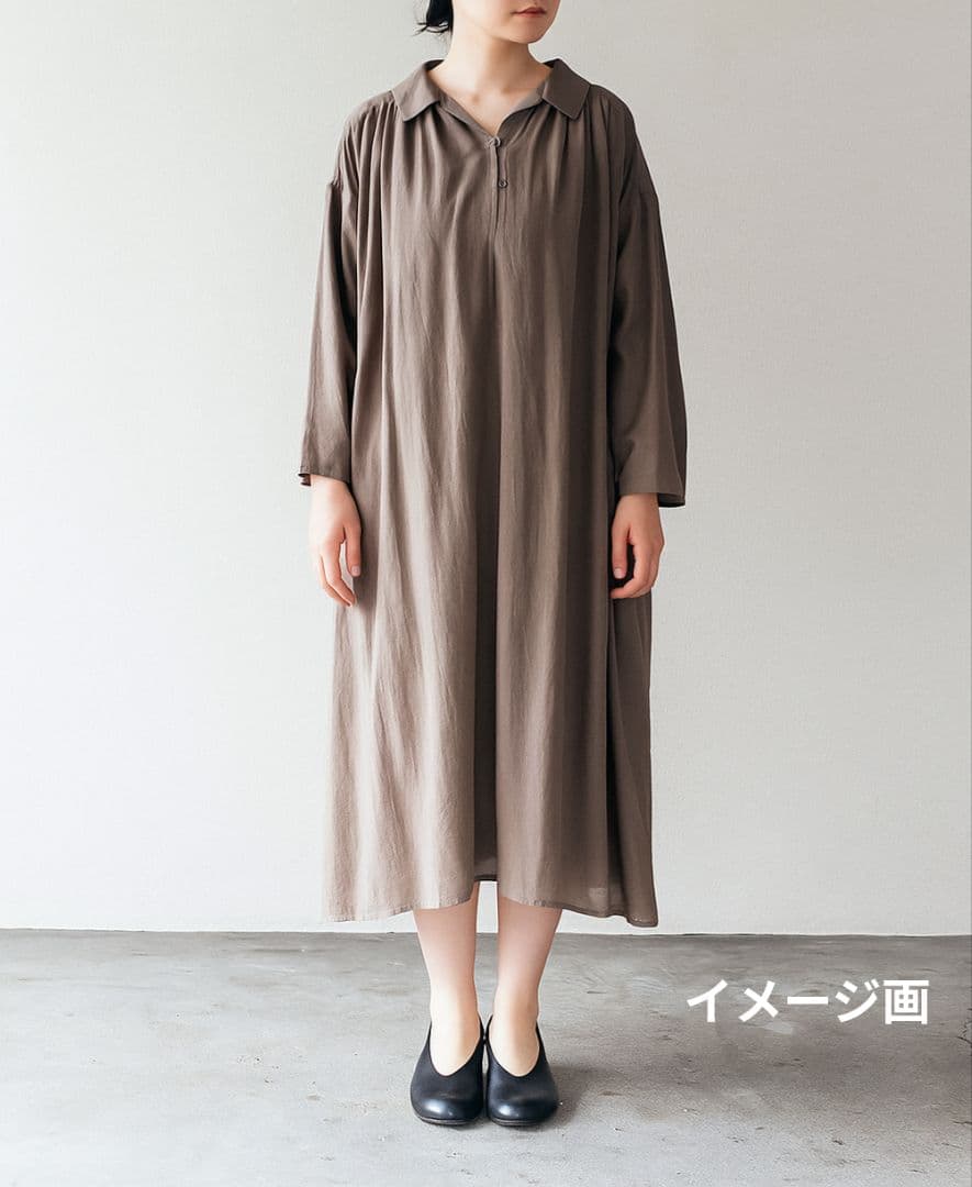 ARTS&SCIENCE【コットン&カシミヤ】長袖チュニック丈ワンピース 春秋冬