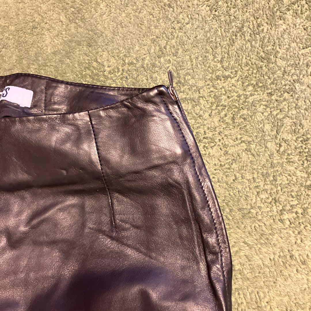 ダークビッケンバーグ　ハーフレザーパンツ　美品