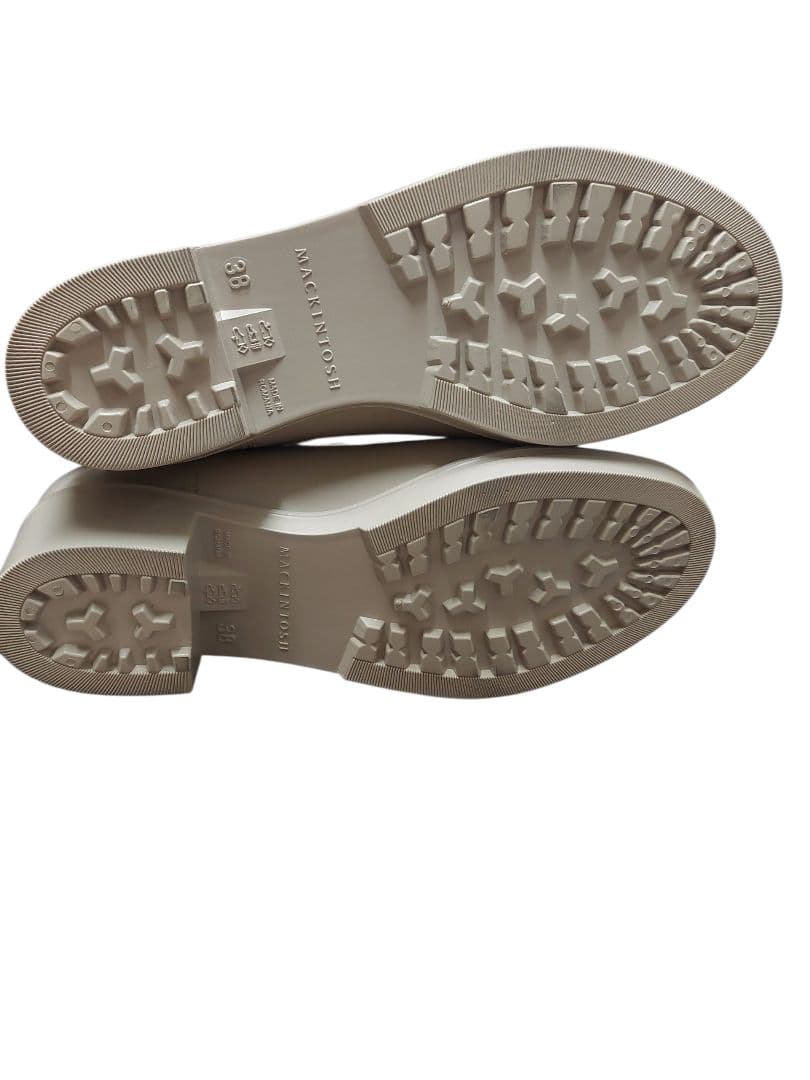 マッキントッシュ レインブーツ 38 ベージュ 　2024