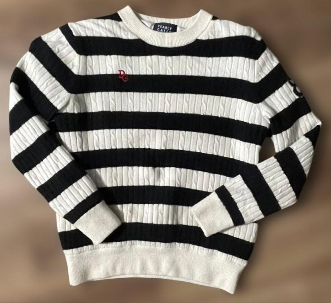 パーリーゲイツPEARLY GATESカシミヤ防風 裏地付 蓄熱セーター 0