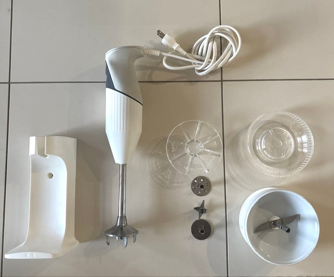 Bamix M300 ホワイト　ハンドブレンダー スタンド付き