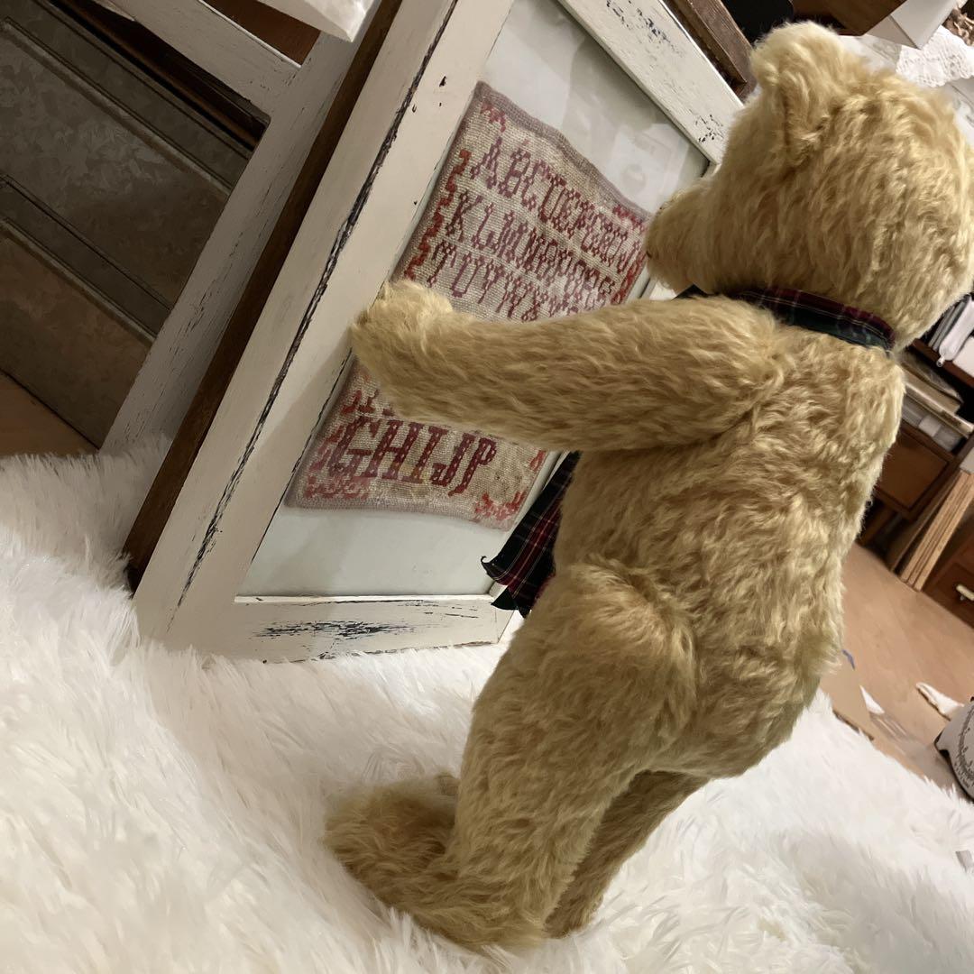 テディベア 30cm リボン ヴィンテージベア アンティークテディベア 蚤の市~