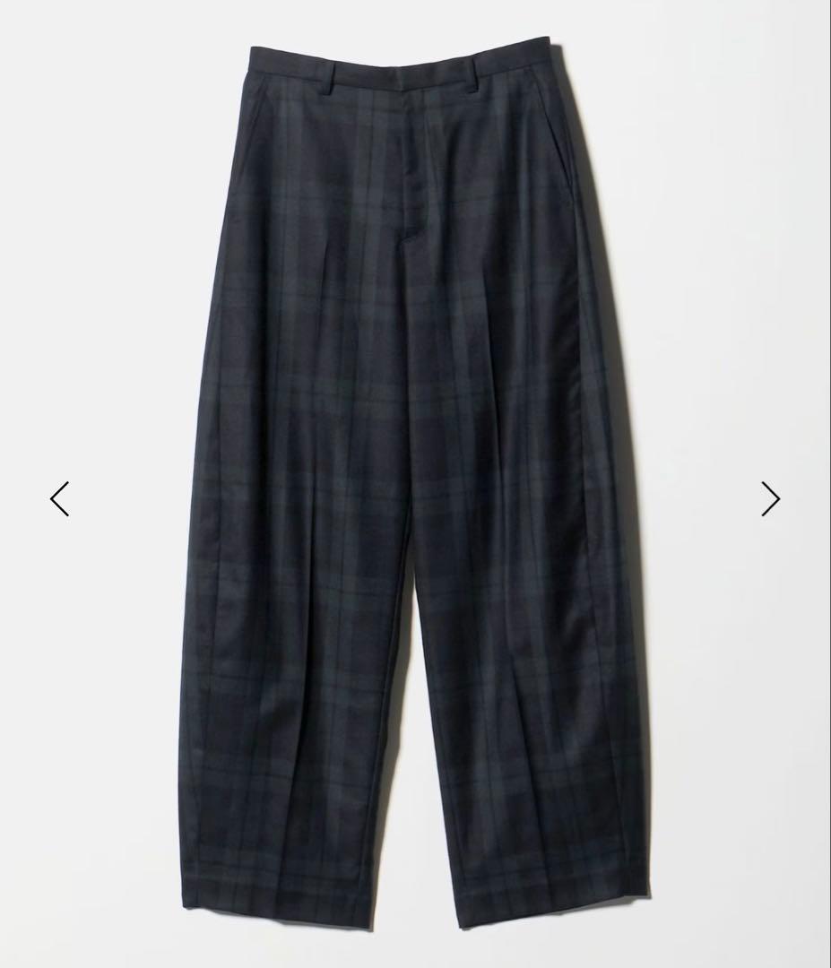 ＜6(ROKU)＞チェック カーブ パンツ