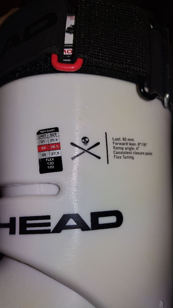 HEAD スキーブーツ2023 RAPTOR WCR4 26.5cm ホワイト