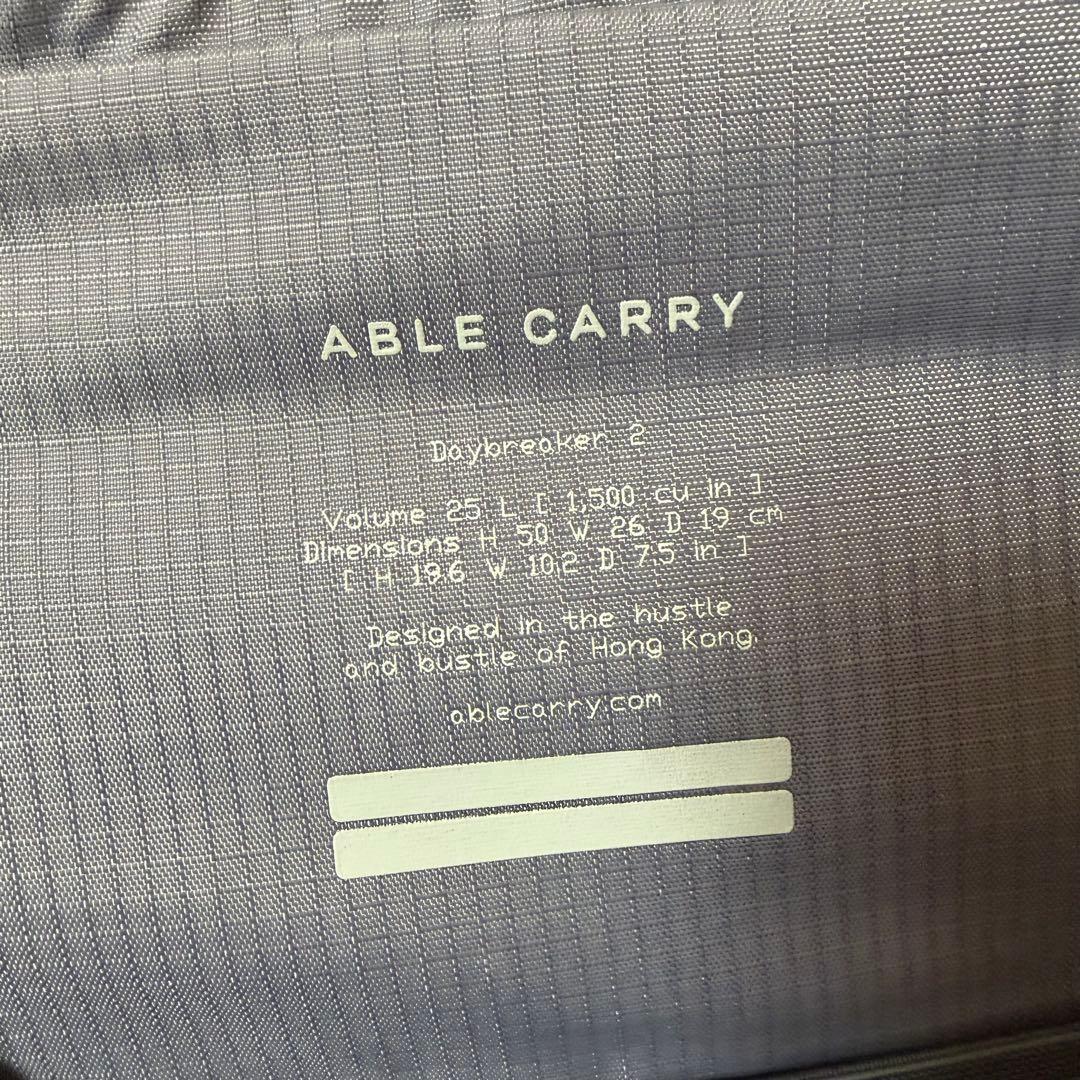 ABLE CARRY DAY BREAKER2 ブラック リップストップ