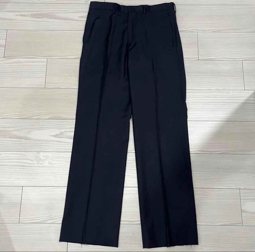 Prada 09ss wool slacks navy ストレート ワイド
