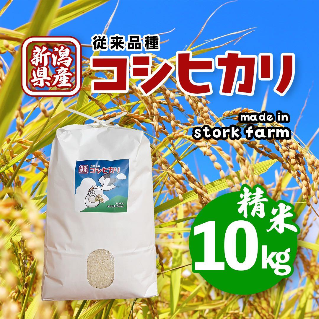 【令和7年産】【一等米】新潟県産従来品種コシヒカリ精米(白米)10kg B④